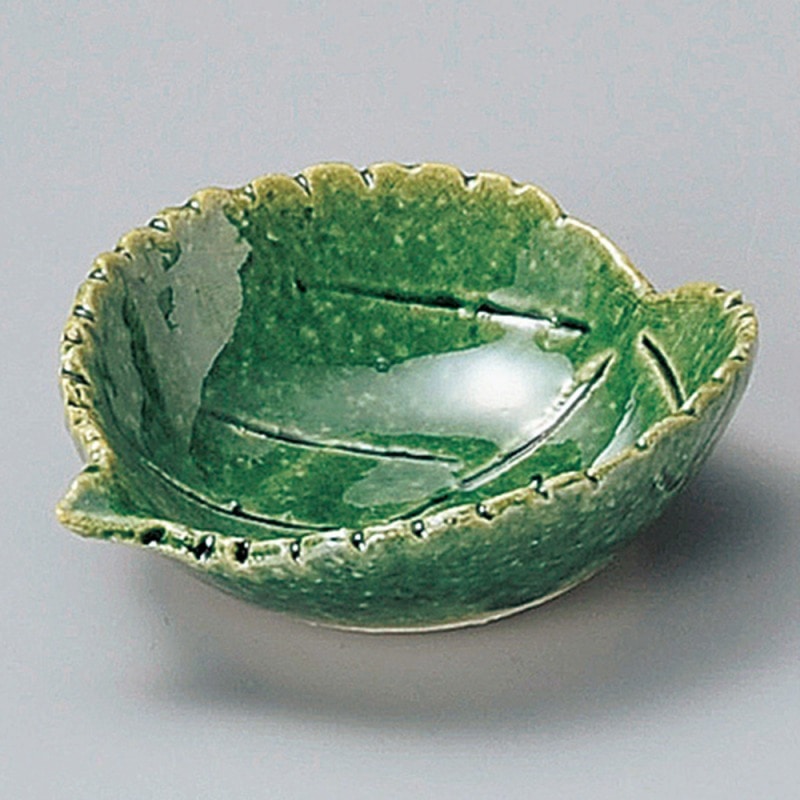 金正陶器 織部大葉小付 1個（ご注文単位1個）【直送品】