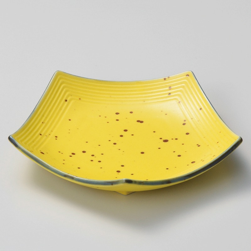金正陶器 鉄粉黄五角皿(小) 1個(ご注文単位1個)【直送品】