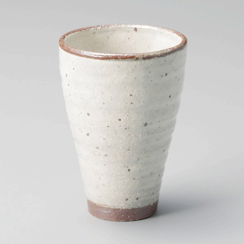 金正陶器 赤土黄粉引ピルスナー 1個(ご注文単位1個)【直送品】