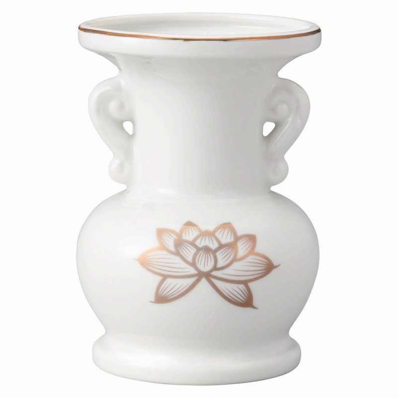 金正陶器 白金蓮4.5玉仏花 1個(ご注文単位1個)【直送品】