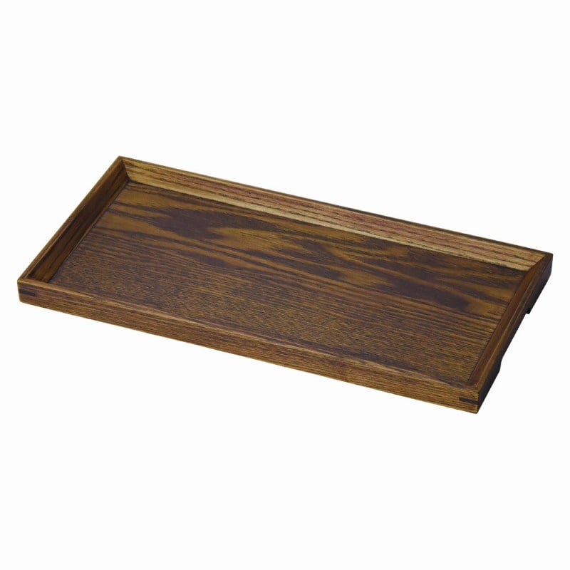 金正陶器 木製ノンスリップ カフェトレイブラウン 1個(ご注文単位1個)【直送品】