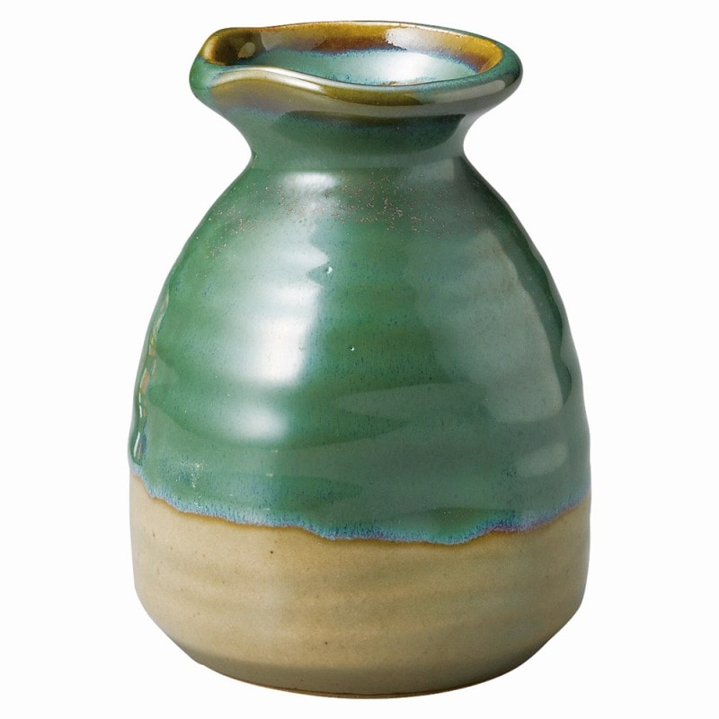 金正陶器 グリーン益子 2号そば徳利 1個(ご注文単位1個)【直送品】