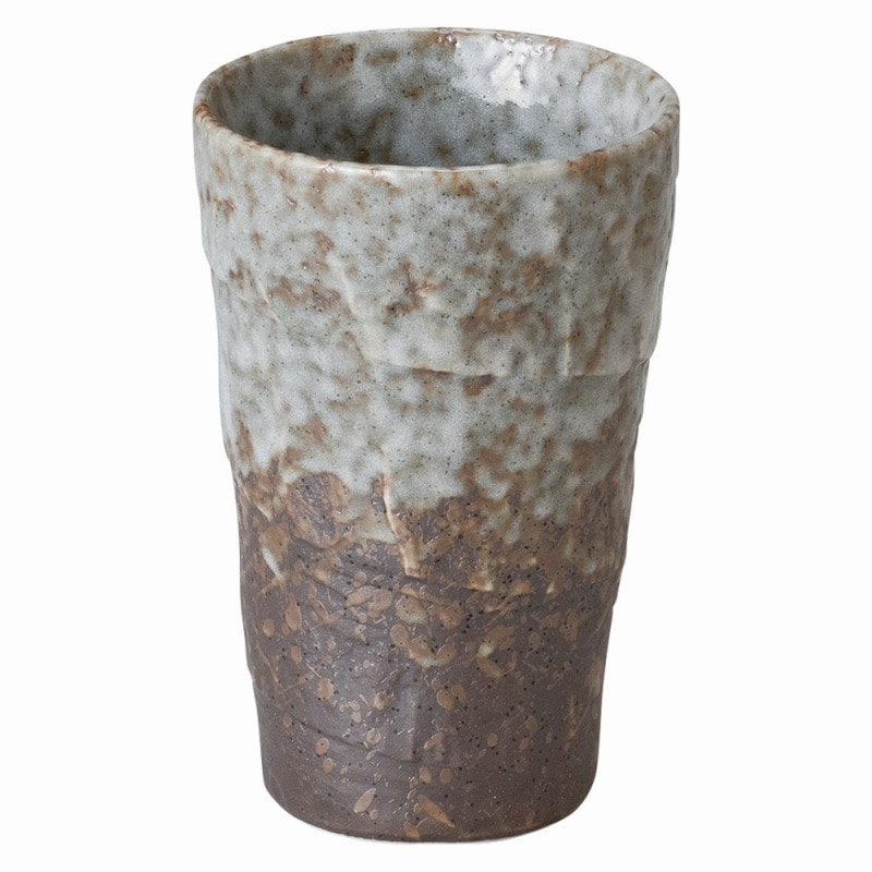 金正陶器 自然の詩 志野吹 ビールカップ 1個(ご注文単位1個)【直送品】