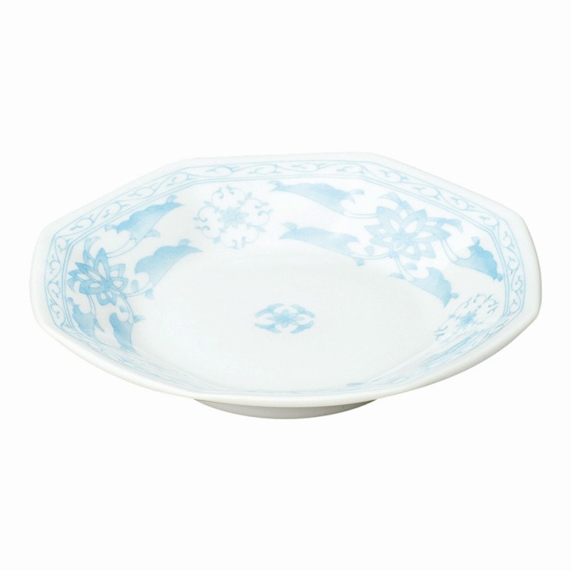 金正陶器 青蘭 八角シューマイ皿 1個(ご注文単位1個)【直送品】