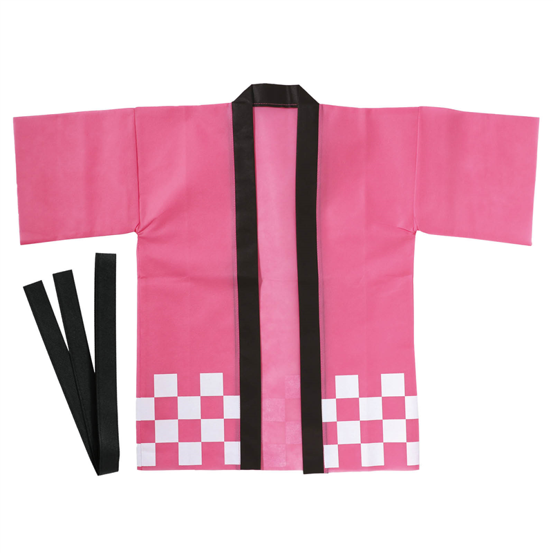 アーテック カラー不織布ハッピ 市松柄 桃 J 1枚（ご注文単位1枚）【直送品】