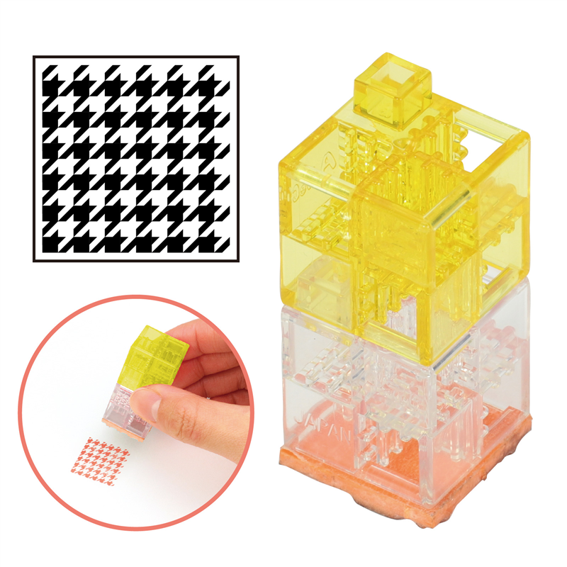 アーテック つながるブロックスタンプ 千鳥格子 1個（ご注文単位1個）【直送品】
