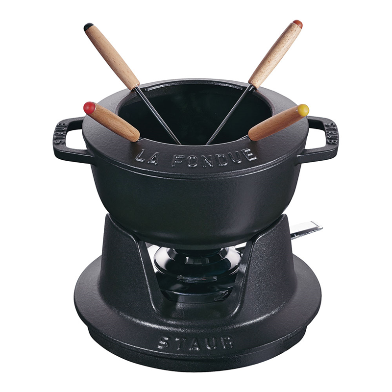 ストウブ フォンデュセット 16cm 40511-970 黒 1箱(ご注文単位1箱)【直送品】