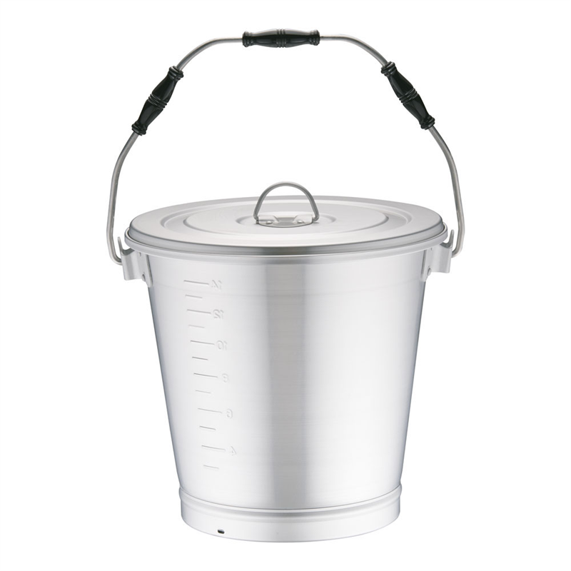 アルマイト 丸型一重食缶(にぎり3ヶ付) 216(16L) 1個(ご注文単位1個)【直送品】