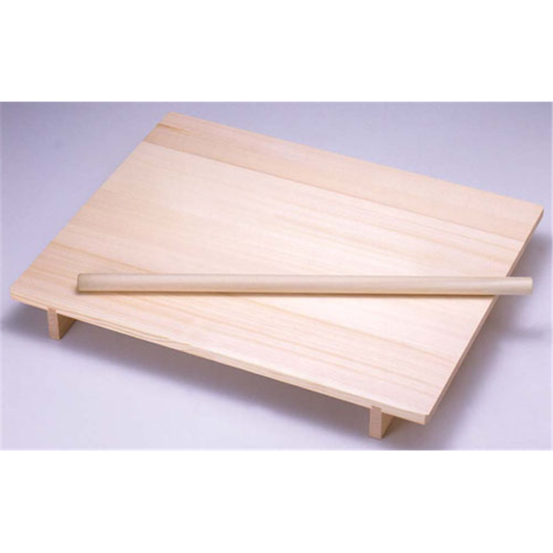 木製 のし板 めん棒付(桐材) 中 1箱(ご注文単位1箱)【直送品】