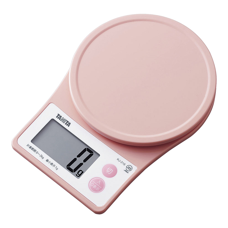 タニタデジタルクッキングスケール KJ-216 ピンク 1箱(ご注文単位1箱)【直送品】