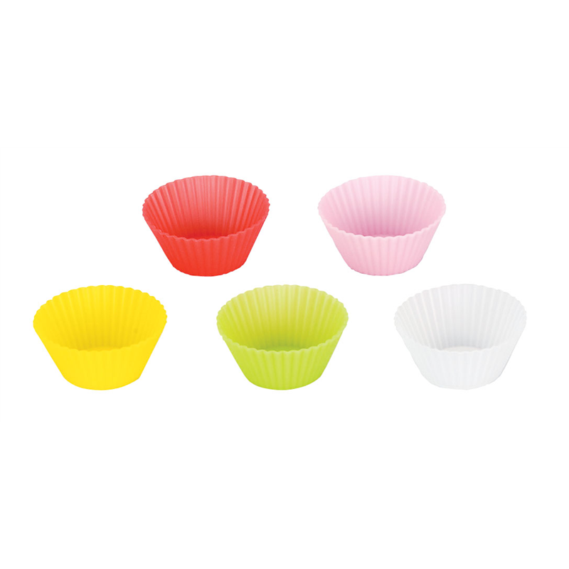 シリコンカップ　ラウンド（5色セット） L　59611 1個（ご注文単位1個）【直送品】