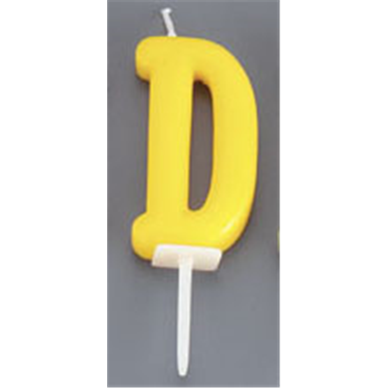 アルファベットキャンドル　パステル D 1個（ご注文単位1個）【直送品】