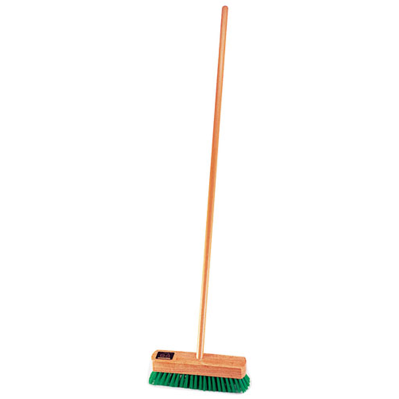木柄ナイロンデッキブラシ 20cm 1個（ご注文単位1個）【直送品】