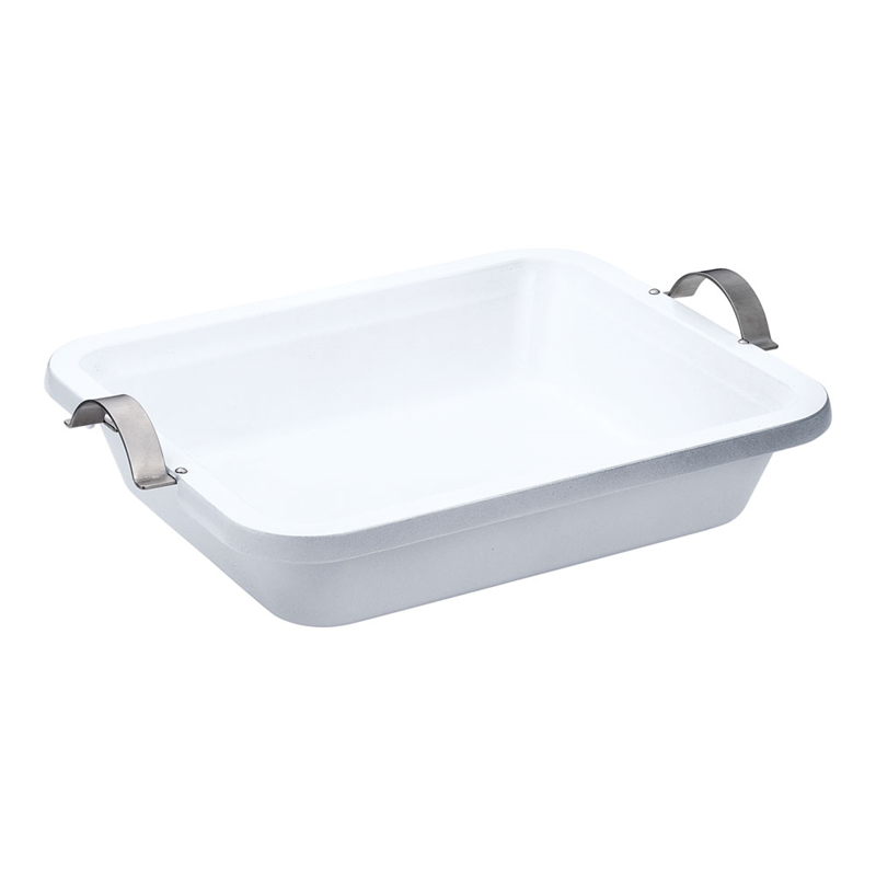 UK IHアルミキャスト角フードパン手付 セラミック塗装 2/3 1個(ご注文単位1個)【直送品】