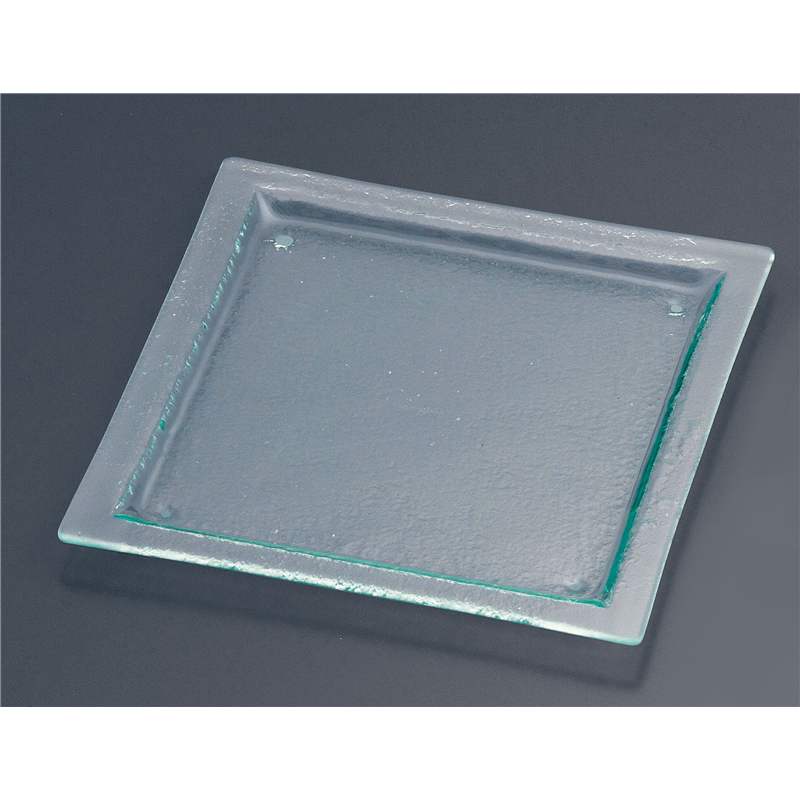 タイガーグラス　スクエアプレート280 162-191-01　クリア 1袋（ご注文単位1袋）【直送品】