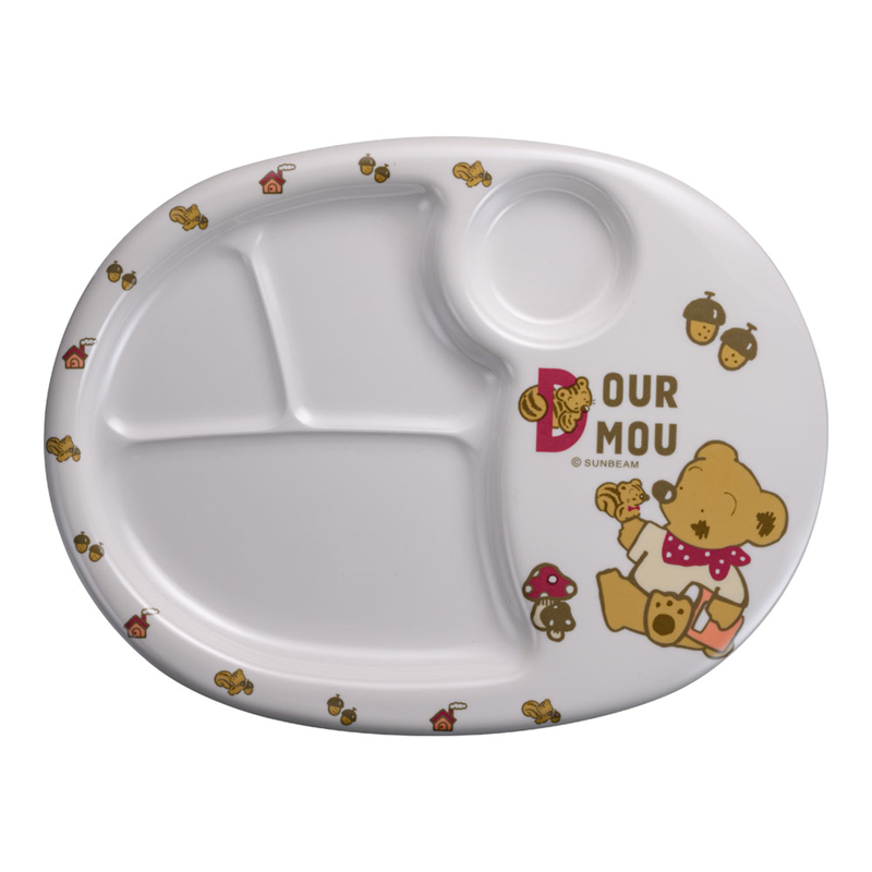 メラミンお子様食器「デュールムー」 ランチ皿(大)MCー31-DM 1個(ご注文単位1個)【直送品】