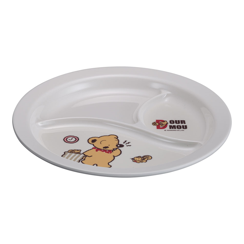 メラミンお子様食器「デュールムー」 ランチ皿 MC-36-DM 1個(ご注文単位1個)【直送品】