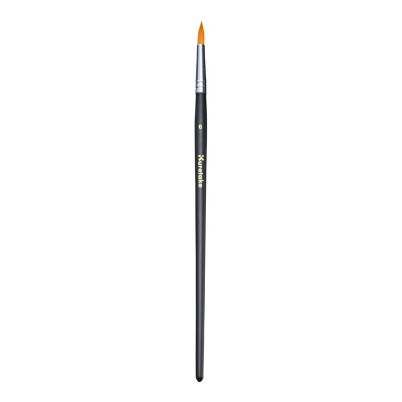 クレタケ ナイロン画筆 丸6号 JP1-6 1袋(ご注文単位1袋)【直送品】