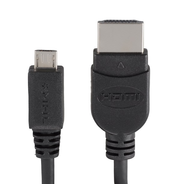 オーム電機 VIS-C30MH-K 05-0330 MHLケーブル 3m（ご注文単位1袋）【直送品】