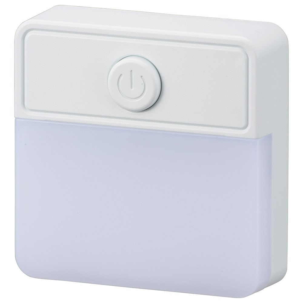 オーム電機 NIT-ALA6PSQ-WL 06-1723 薄型LEDナイトライト スイッチ式 電球色（ご注文単位1袋）【直送品】