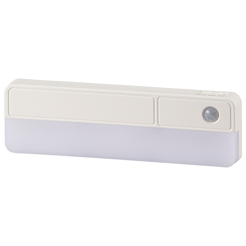 オーム電機 NIT-BLA6JRC-W 06-4110 LEDセンサーライト 80lm 電池式（ご注文単位1袋）【直送品】