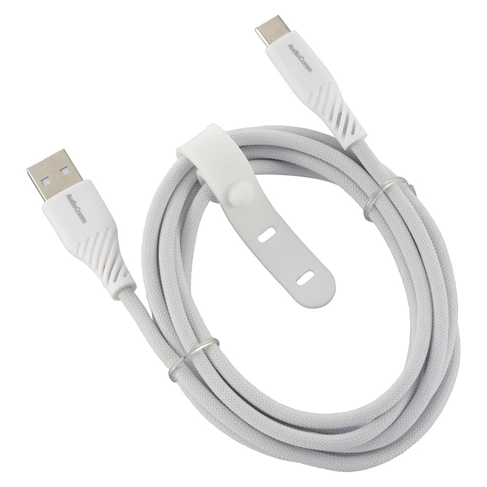 オーム電機 AudioComm さらさらUSBケーブル Type-AtoC 2m 1個（ご注文単位1個）【直送品】