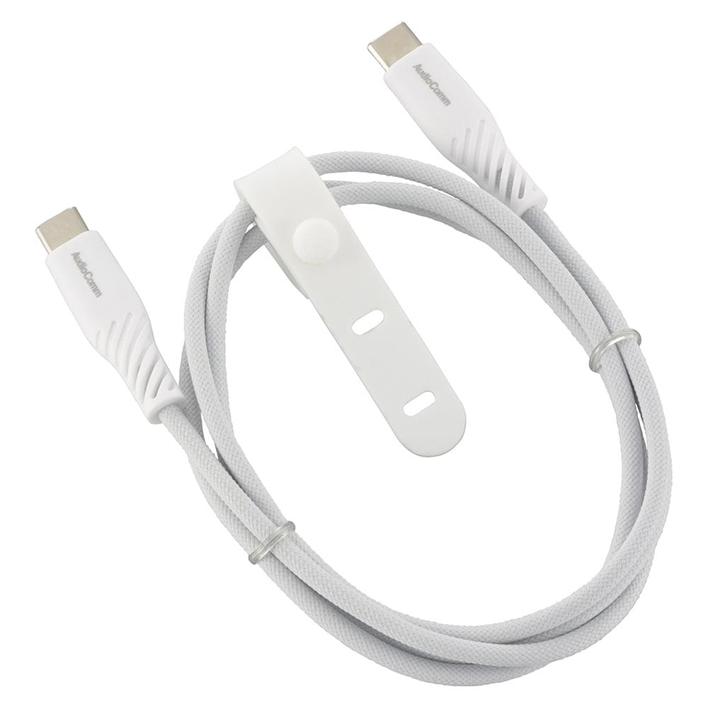 オーム電機 AudioComm さらさらUSBケーブル PD対応 Type-CtoC 1m 1個（ご注文単位1個）【直送品】