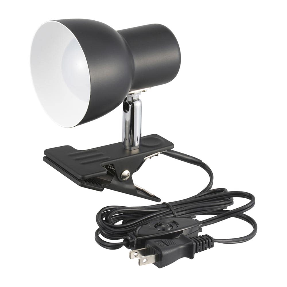 オーム電機 LEDクリップライト 昼光色 ブラック 1個（ご注文単位1個）【直送品】
