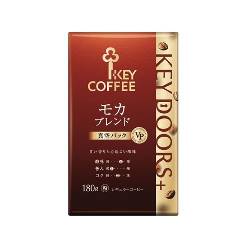 キーコーヒー KEY DOORS+ モカブレンド VP 粉 180g 1袋※軽(ご注文単位1袋)【直送品】