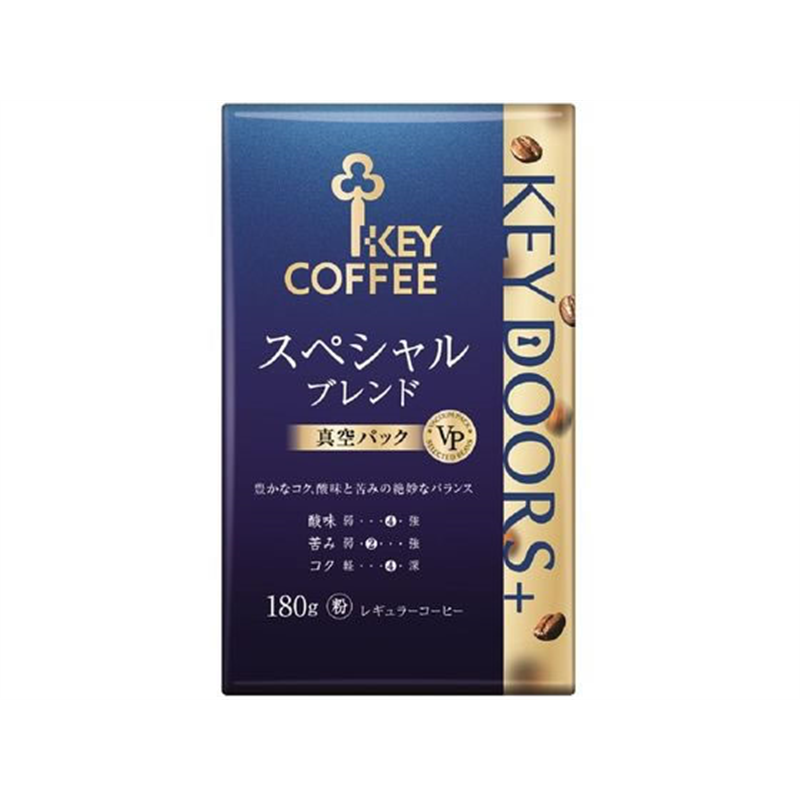キーコーヒー KEY DOORS+ スペシャルブレンド VP 粉 180g 1袋※軽(ご注文単位1袋)【直送品】