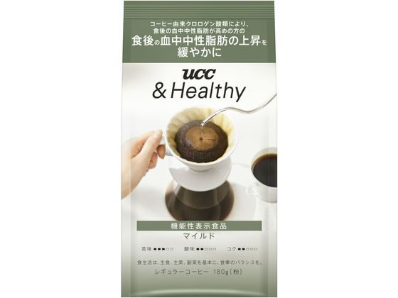 UCC &Healthy マイルド 粉 180g 1袋※軽(ご注文単位1袋)【直送品】