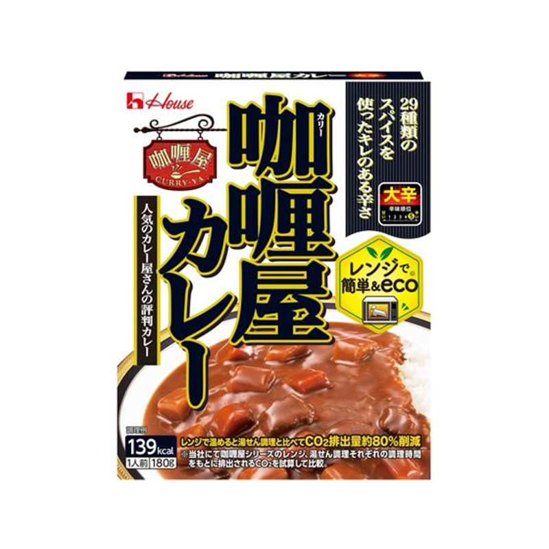 ハウス食品 カリー屋 カレー 大辛 180G 1個※軽（ご注文単位1個)【直送品】
