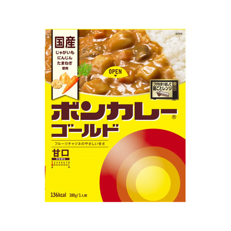 大塚食品 ボンカレーゴールド甘口180g 1個※軽（ご注文単位1個)【直送品】