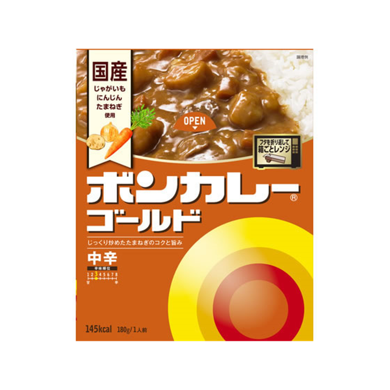 大塚食品 ボンカレーゴールド中辛180g 1個※軽（ご注文単位1個)【直送品】