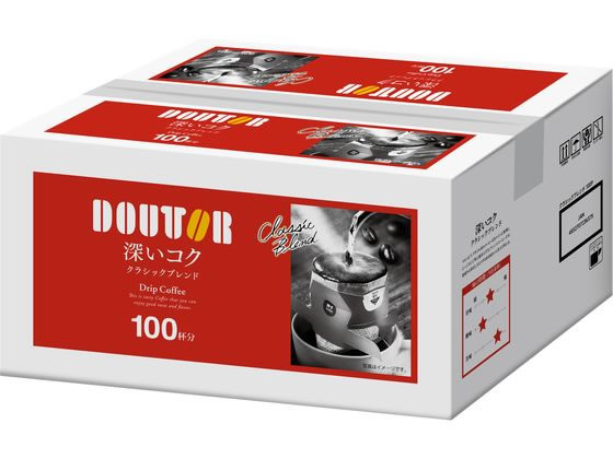 ドトールコーヒー ドリップコーヒー クラシックブレンド 100杯 1箱※軽(ご注文単位1箱)【直送品】