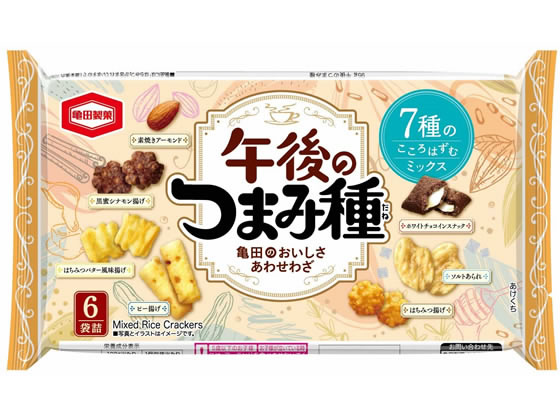 亀田製菓 午後のつまみ種 6袋 1パック※軽(ご注文単位1パック)【直送品】