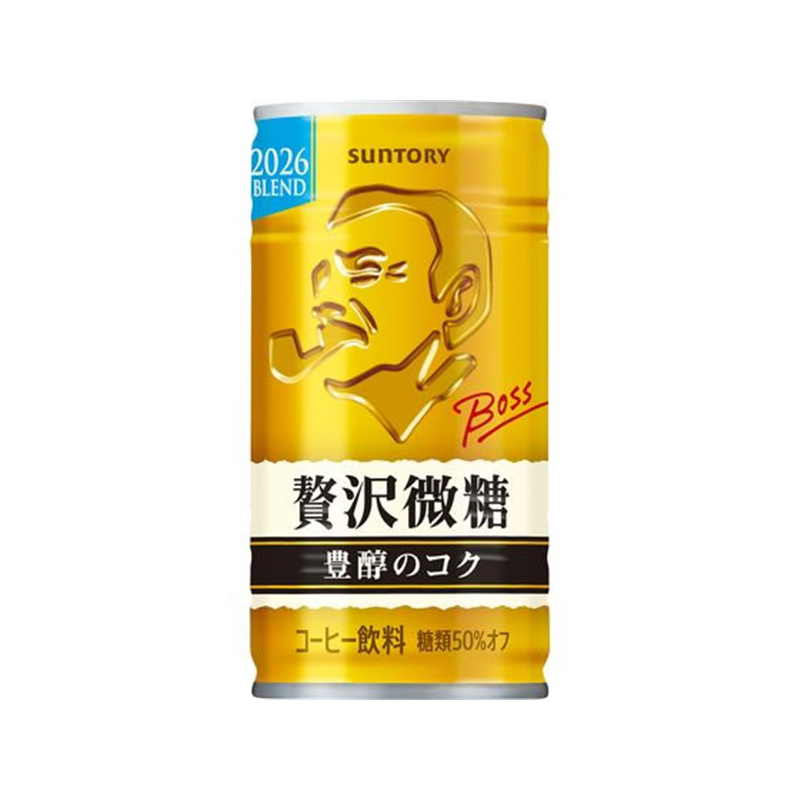 サントリー BOSS(ボス) 贅沢微糖 185g 1本※軽(ご注文単位1本)【直送品】