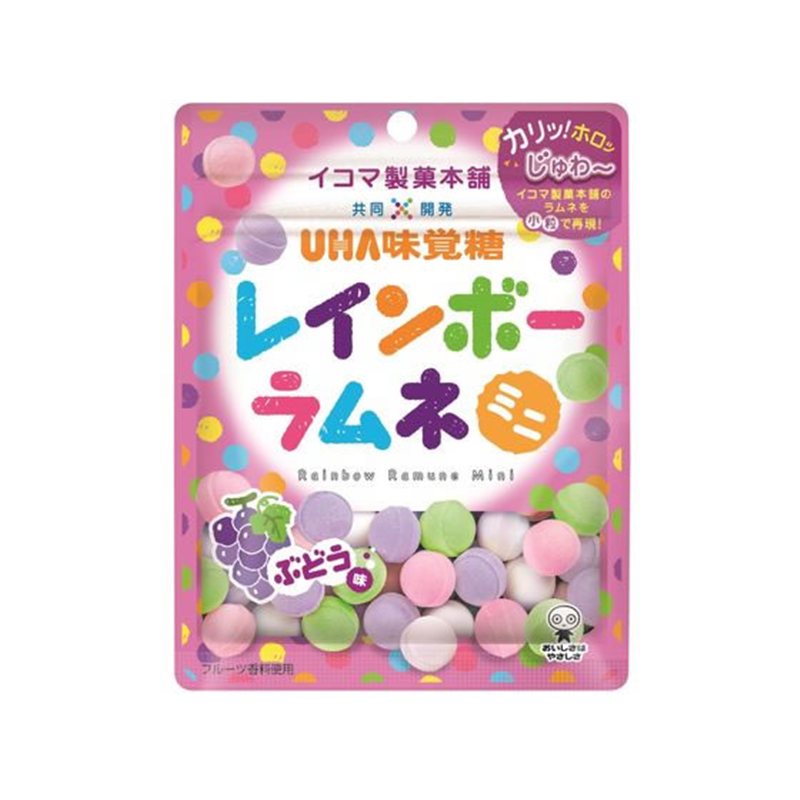 UHA味覚糖 レインボーラムネ ミニ ぶどう味 1個※軽(ご注文単位1個)【直送品】