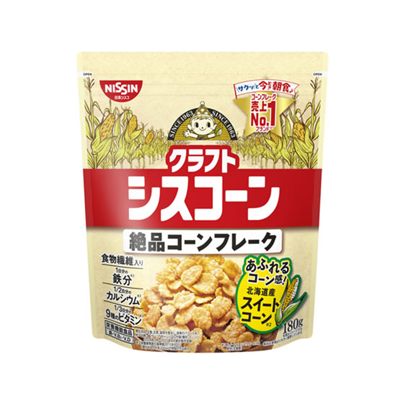 日清シスコ クラフトシスコーン 180g 1袋※軽(ご注文単位1袋)【直送品】