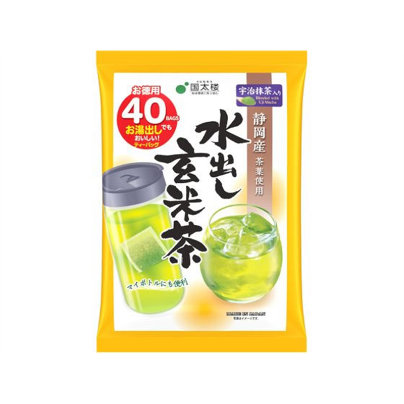 国太楼 40P宇治抹茶入り水出し玄米茶TB 19098 1個※軽(ご注文単位1個)【直送品】