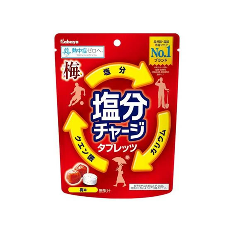 カバヤ食品 塩分チャージタブレッツ 梅 1袋※軽（ご注文単位1袋）【直送品】