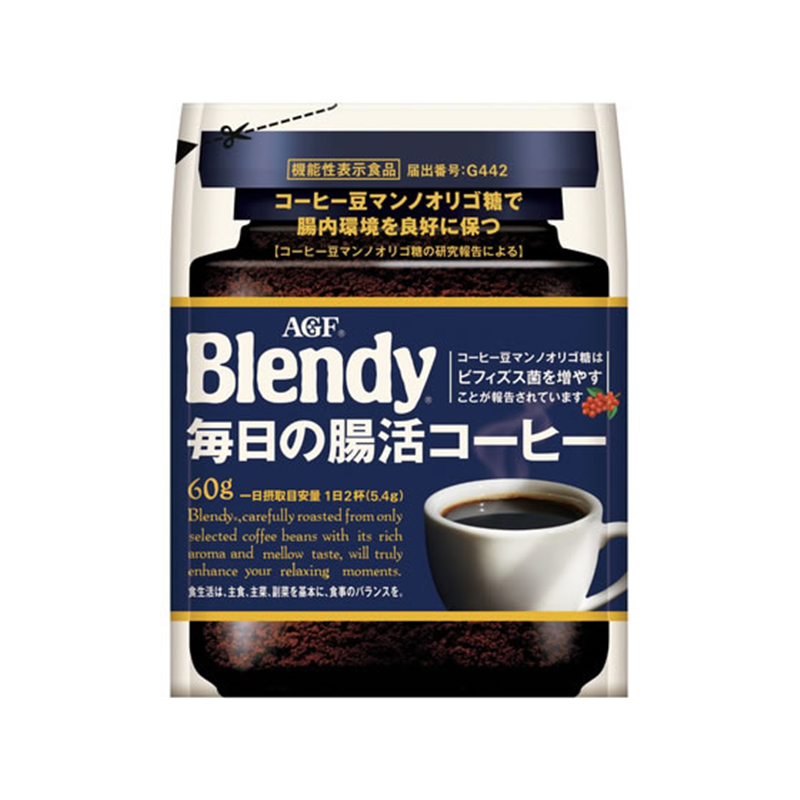 AGF ブレンディ 毎日の腸活コーヒー 袋 60g 1袋※軽（ご注文単位1袋）【直送品】