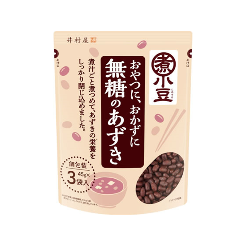 井村屋 無糖のあずき 3袋入 3袋 1袋※軽(ご注文単位1袋)【直送品】