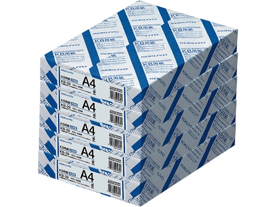 コクヨ KB用紙(共用紙) 70g A4 500枚×5冊 KB-29 1箱(ご注文単位1箱)【直送品】