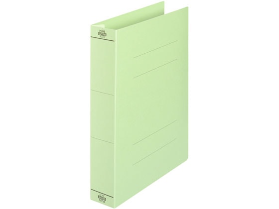 プラス フラットファイル厚とじ ノンステッチ A4タテ グリーン NO.021SW 1冊(ご注文単位1冊)【直送品】