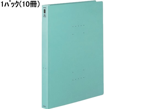コクヨ フラットファイル〈NEOS〉厚とじ A4タテ ターコイズブルー 10冊 1パック(ご注文単位1パック)【直送品】