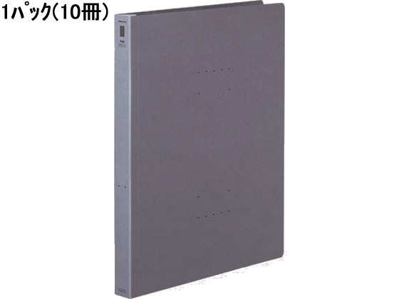 コクヨ フラットファイル〈NEOS〉厚とじ A4タテ ブルーグレー 10冊 1パック(ご注文単位1パック)【直送品】
