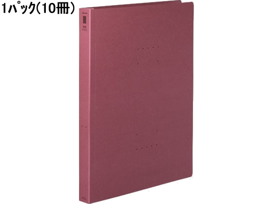 コクヨ フラットファイル〈NEOS〉厚とじ A4タテ ワインレッド 10冊 1パック(ご注文単位1パック)【直送品】
