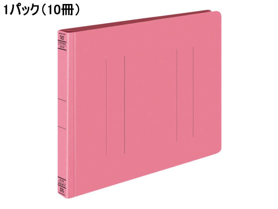 コクヨ フラットファイルW(厚とじ) A4ヨコ とじ厚25mm ピンク 10冊 1パック(ご注文単位1パック)【直送品】
