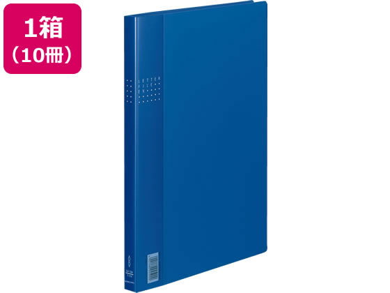 コクヨ レターファイルEX A4タテ とじ厚12mm 青 10冊 フ-510B 1束(ご注文単位1束)【直送品】